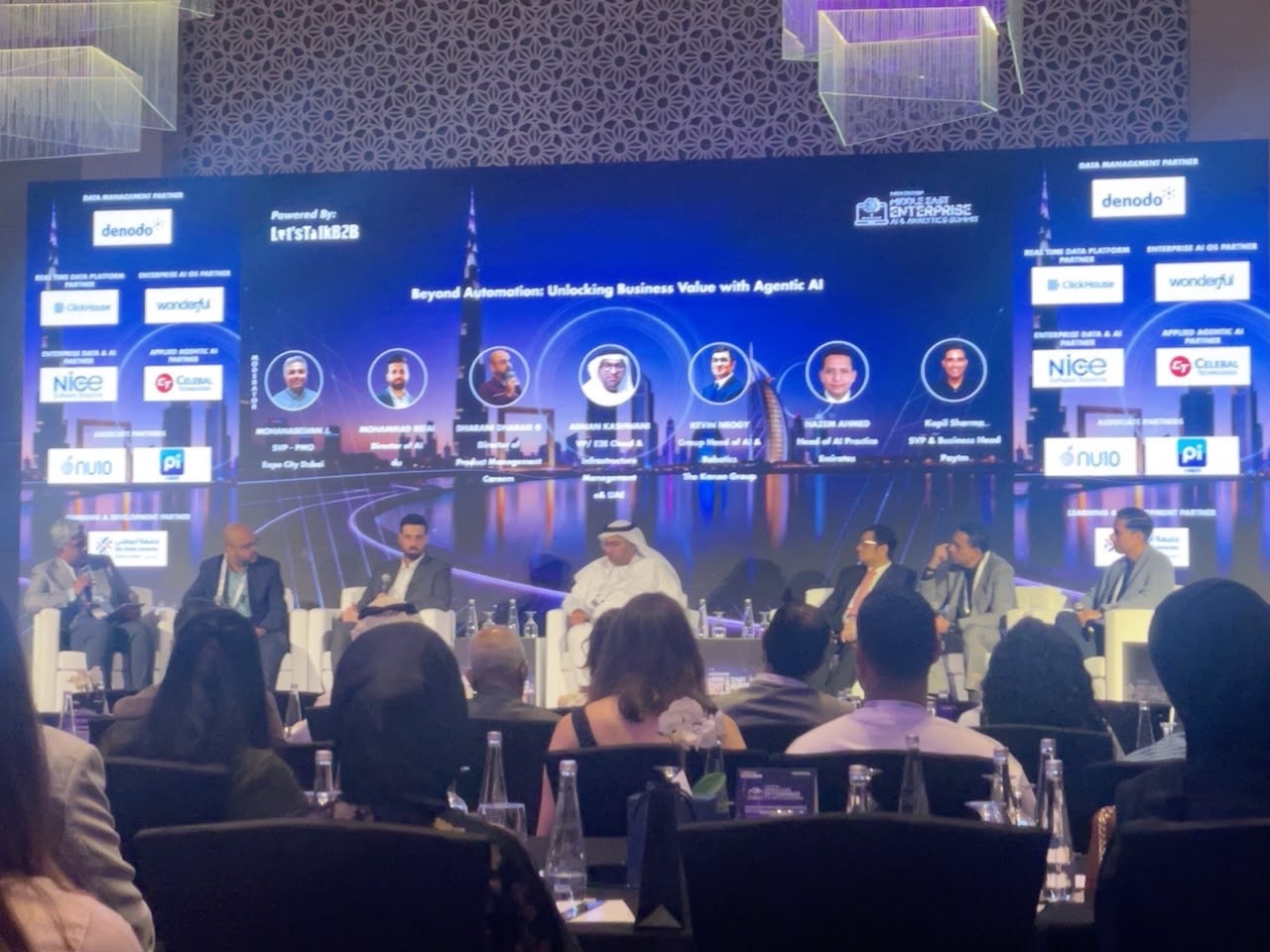 Panel discussion about unlocking business value with agentic AI at the Middle East Enterprise AI and Analytics Summit 2026.